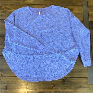 Free People lace detail top